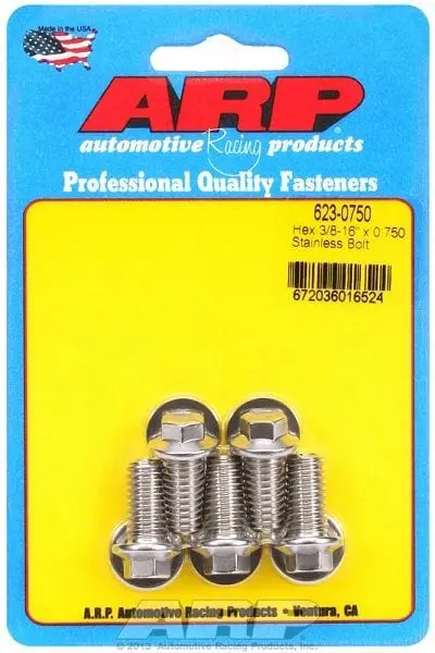 Ar623-0750 Stainless Steel Hex Head Bolt Pack – 5-Piece Set 1