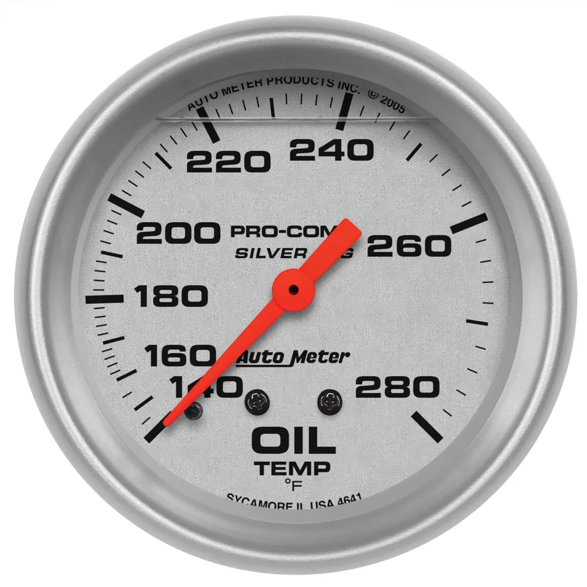 Autometer Pro-Comp Silver-Face Gauges – Race-Inspired Analog Display (4641) 1