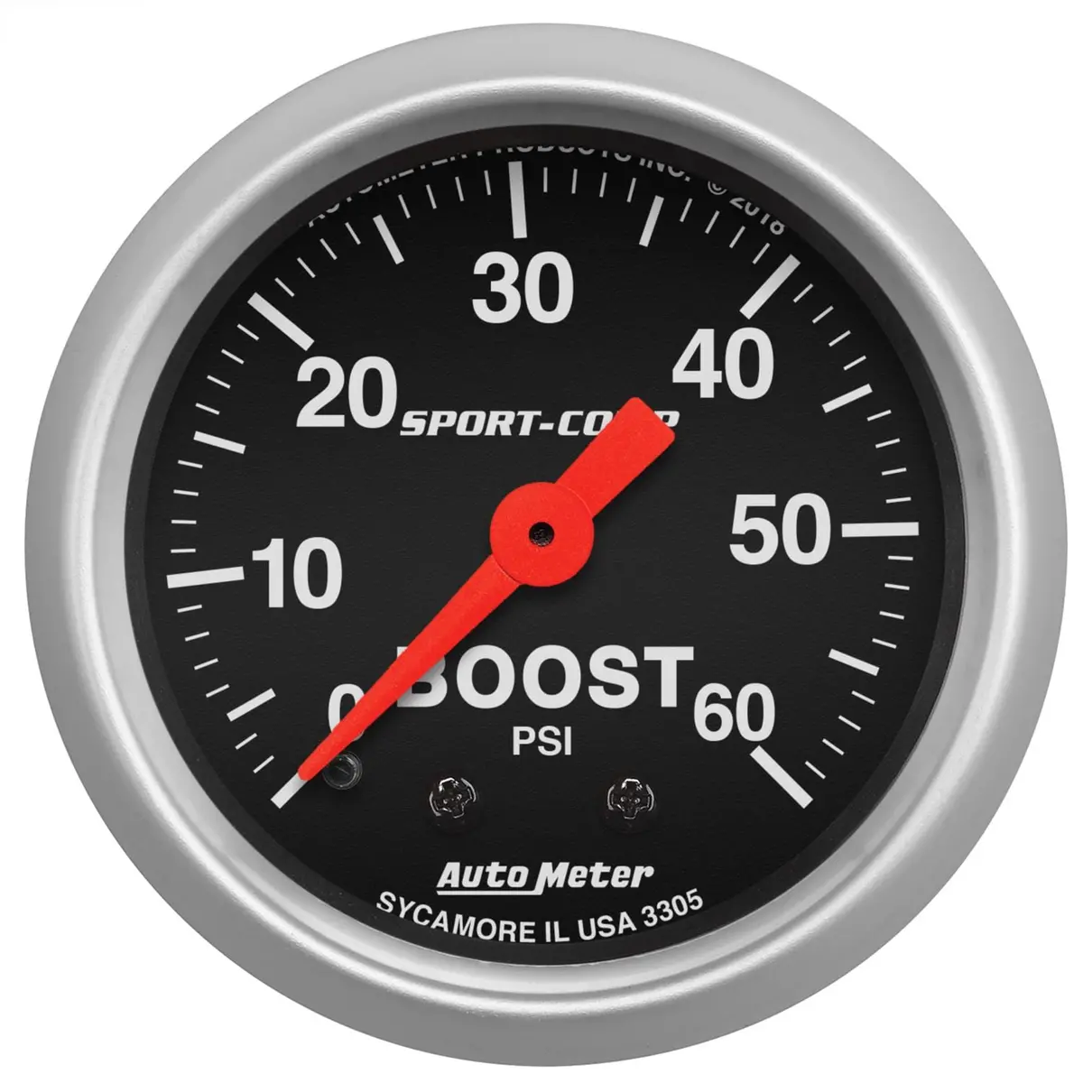 Autometer Sport-Comp 3305 Analog Gauge Set – Black Dial 1