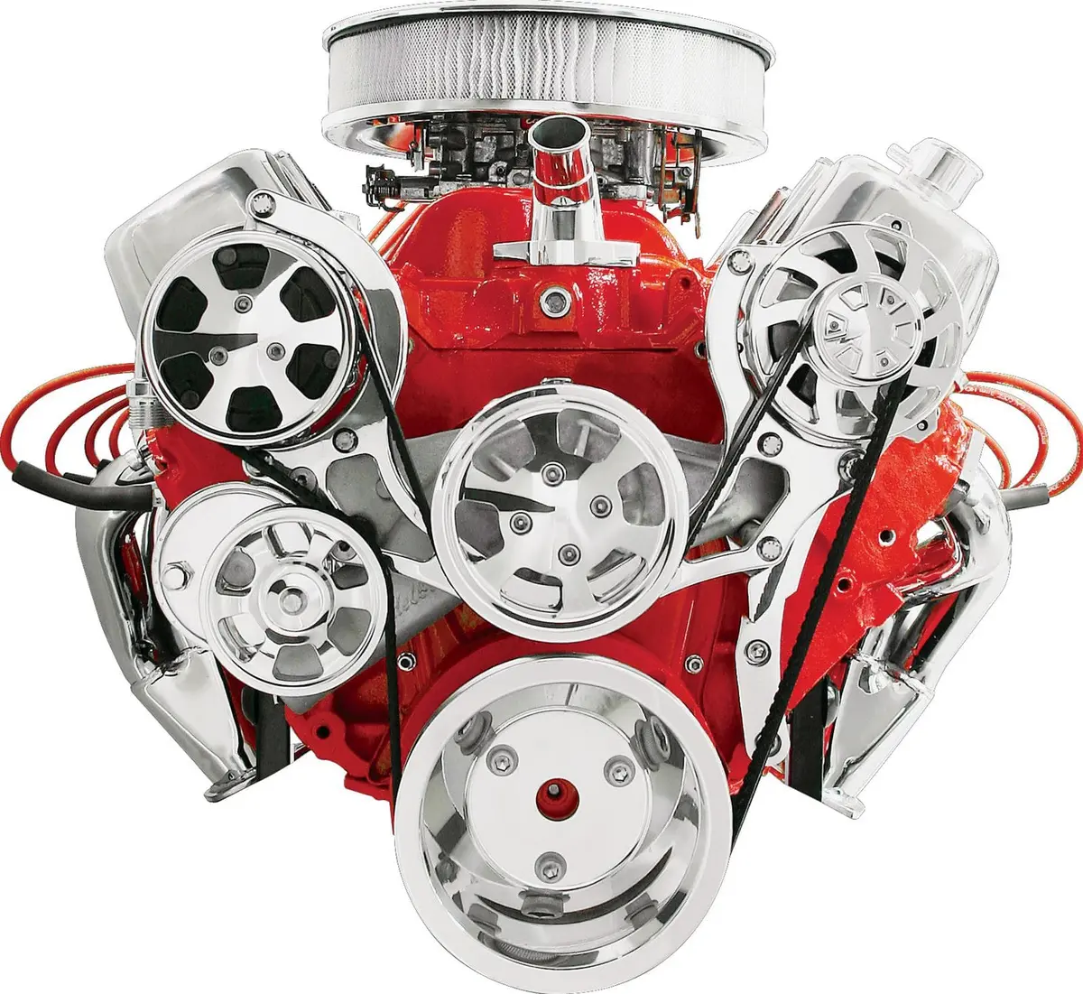 Billet Specialties Accessory Drive Kit – Polished Aluminum Engine Mount (14120A) 1