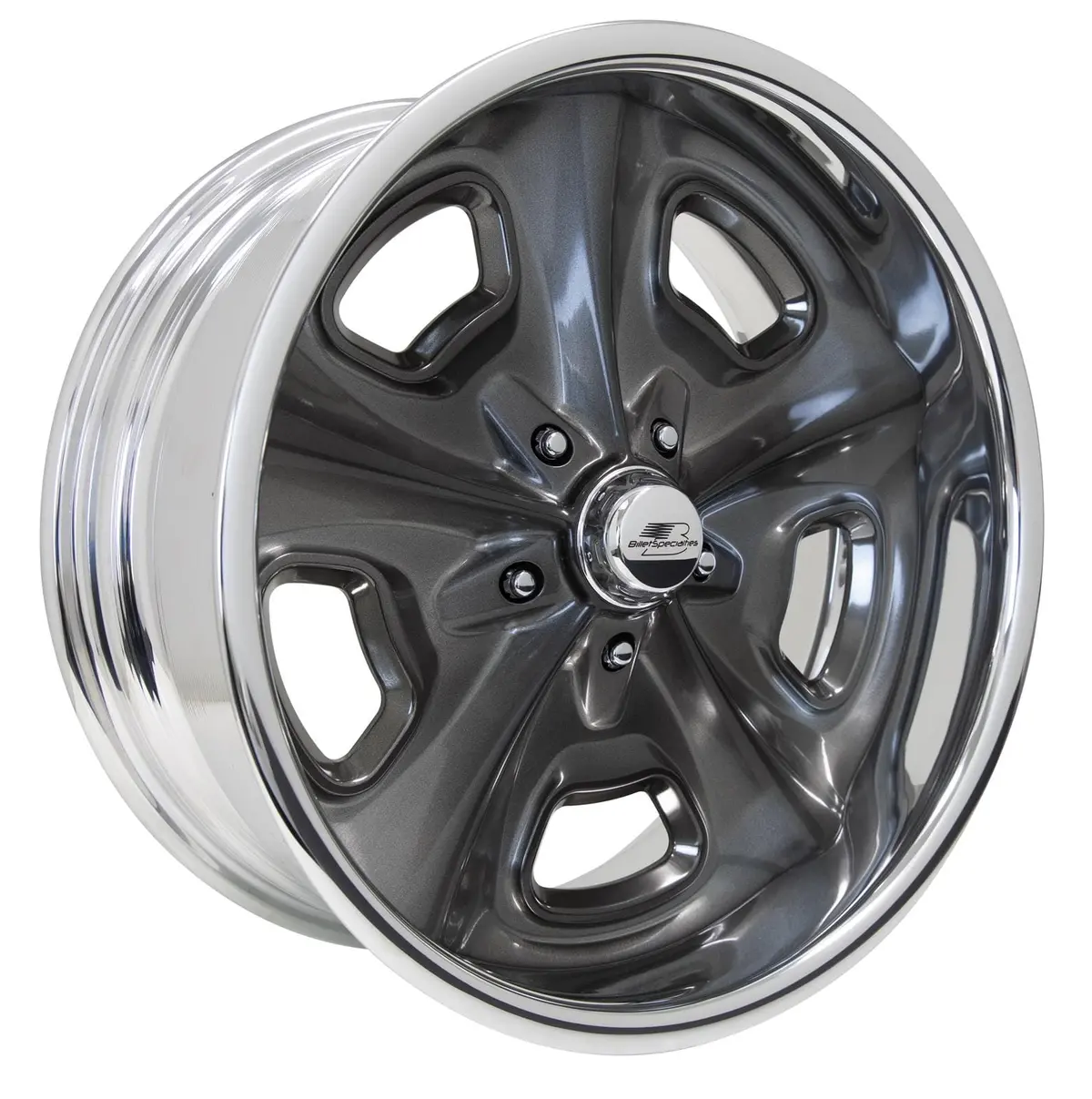 Billet Specialties Vds88S221 Vintage Series Crossover Wheel – Smoke Finish, Custom Build 2