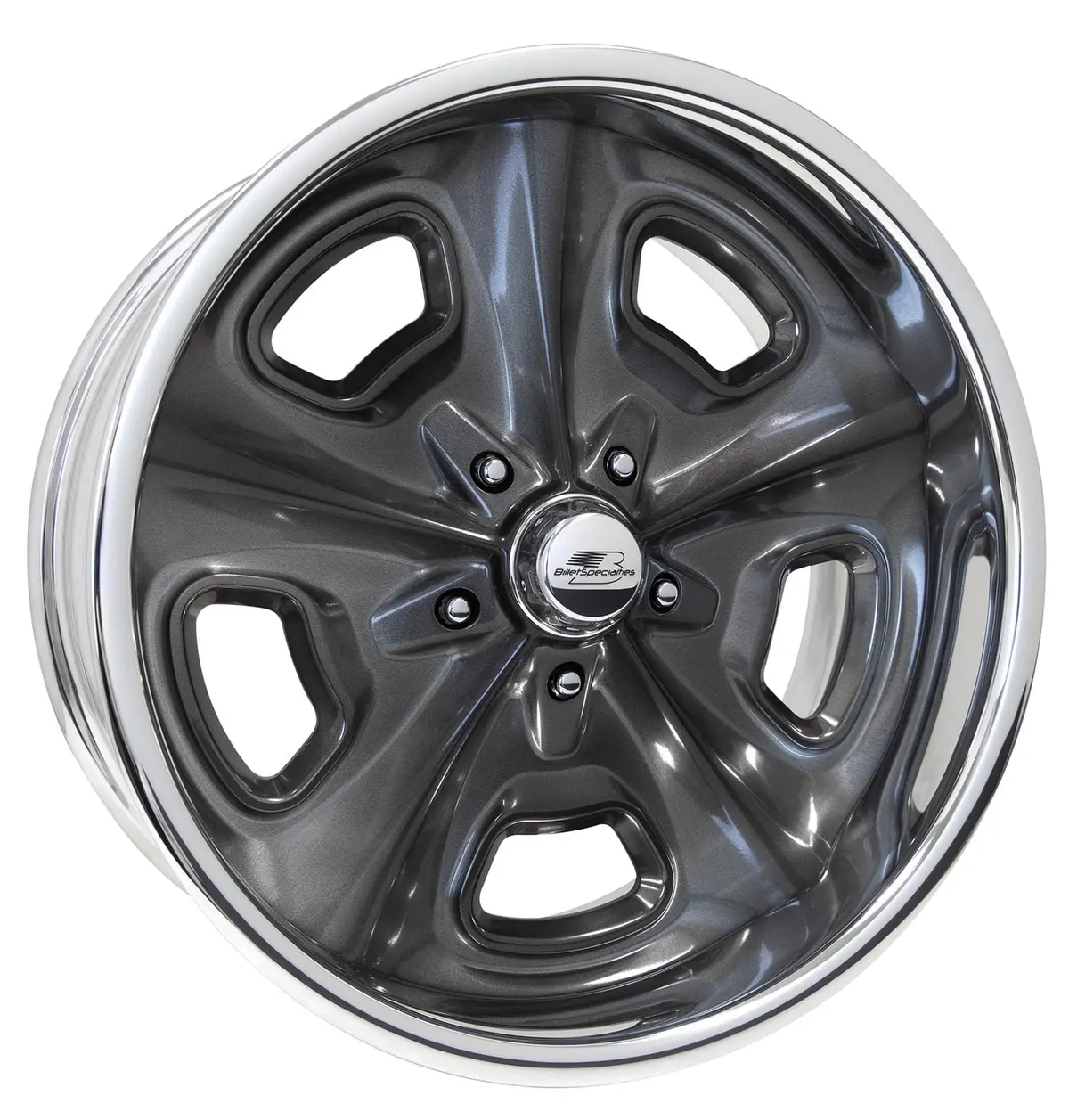 Billet Specialties Vds88S221 Vintage Series Crossover Wheel – Smoke Finish, Custom Build 1