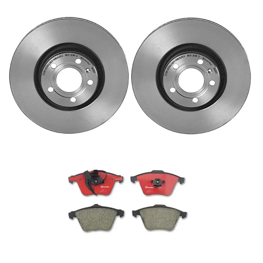 Brembo Kt00033 Drilled & Slotted Brake Pad And Rotor Kit 1
