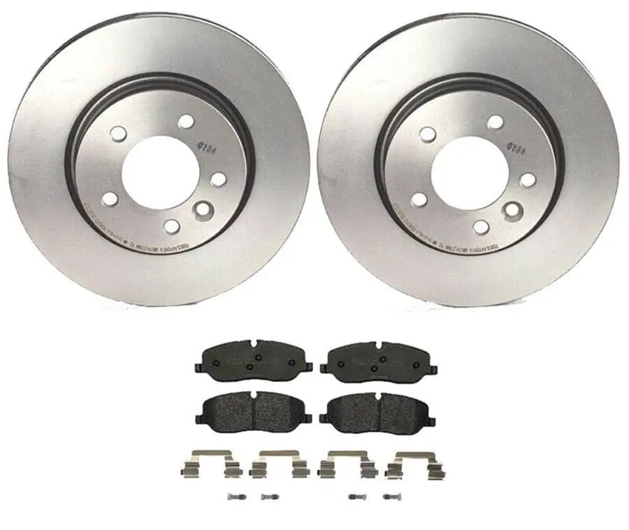 Brembo Performance Brake Kit – Drilled & Slotted Rotors With Ceramic Pads (Kt04055) 1