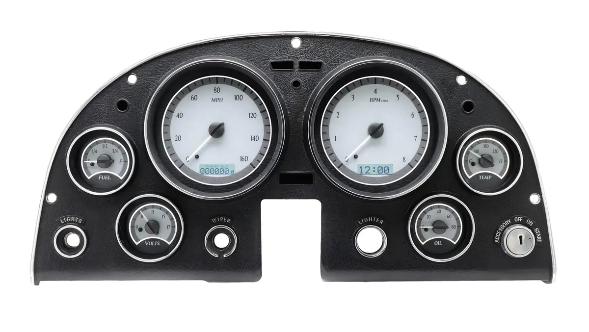 Dakota Digital Vhx-63C-Vet-S-W Direct-Fit Gauge System – 6.3" Wide, Vintage Style 1