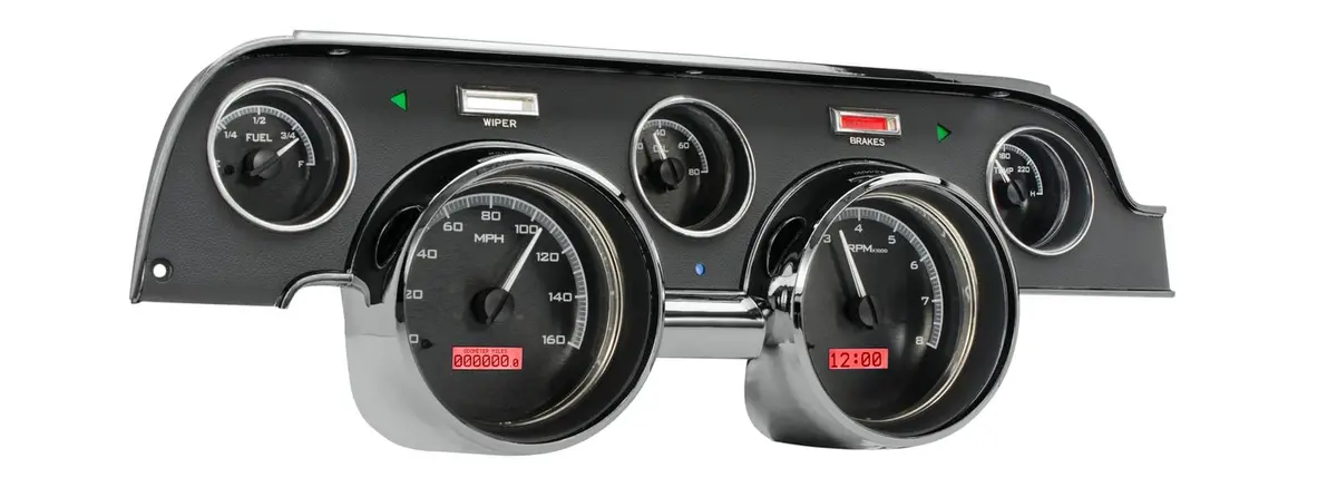 Dakota Digital Vhx-67F-Mus-K-R Direct-Fit Analog Gauge System For Muscle Cars 1