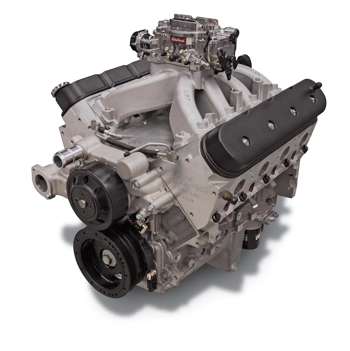 Edelbrock 46727 416 Cid Carbureted Ls Long-Block Crate Engine — 602 Hp Ready-To-Run 1