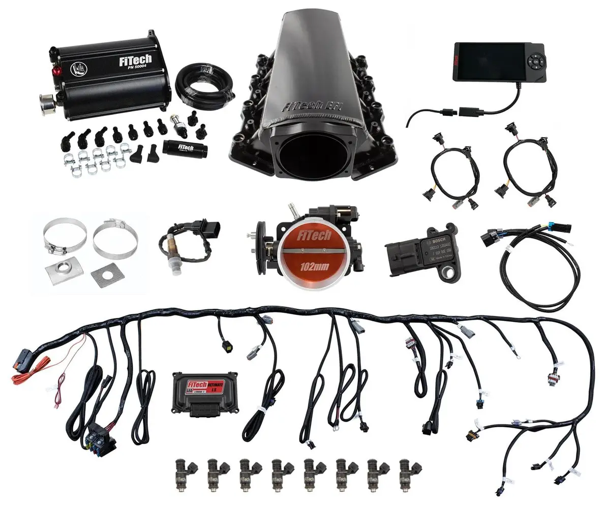 Fitech Ultimate Ls Efi System — 750 Hp Self-Tuning Fuel Injection With Force Fuel Pump (Model 75203) 1