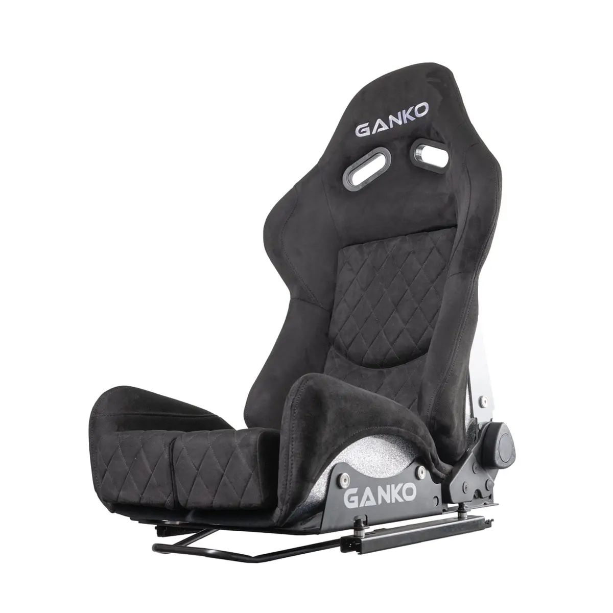 Ganko Jp Glitter Silver Reclining Racing Seat 1