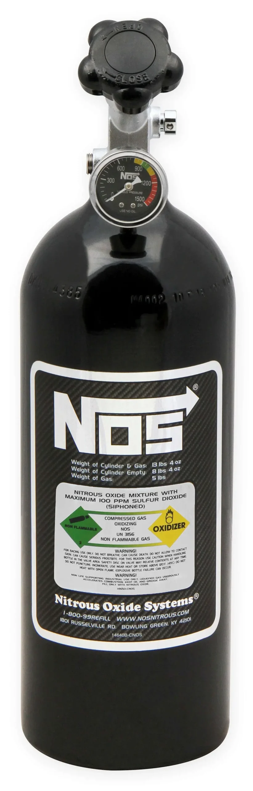 5-Lb Black Nitrous Oxide Bottle – Nos14730B 1