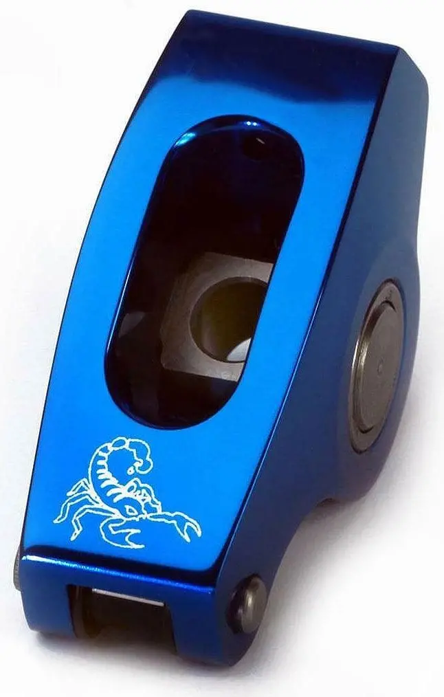 Race Series Aluminum Roller Rocker Arms - 1.7:1 Ratio, 7/16" Stud Mount (Scp1026Bl) 1