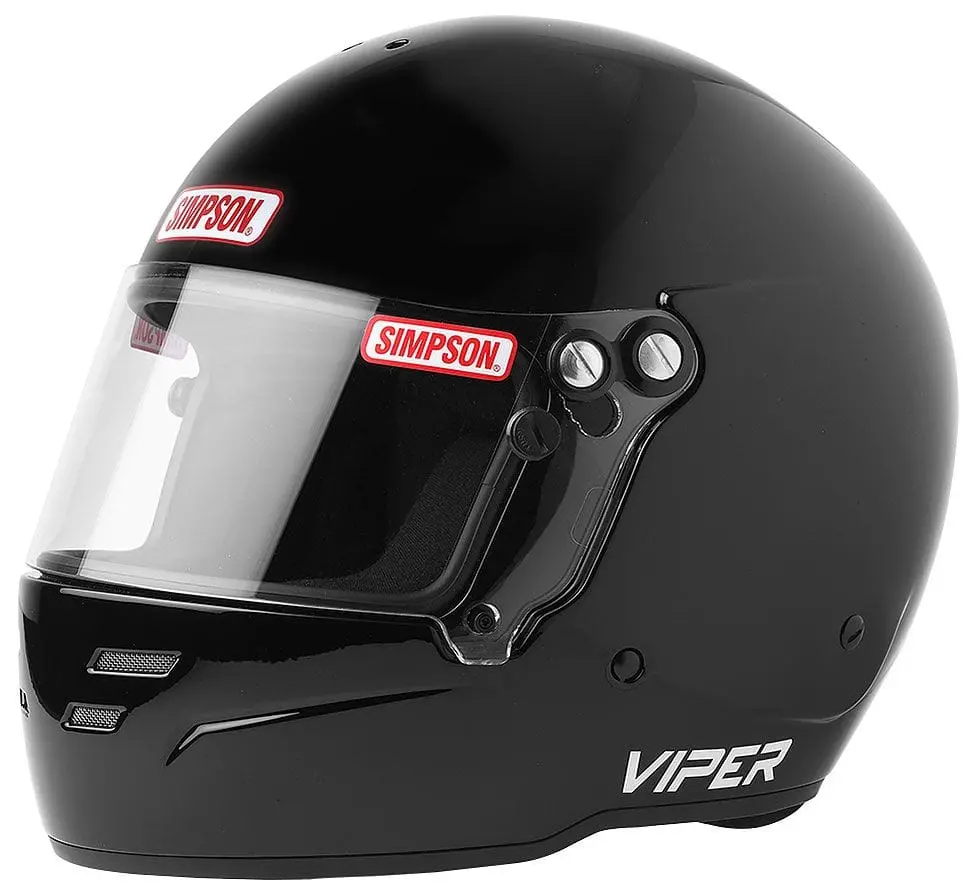 Viper Si7100042 Sa2020 Dot & Snell-Certified Motorcycle Helmet (Black) 1
